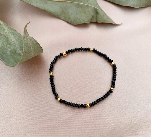 Pulsera Peonia (Negra)